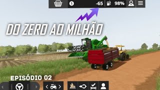 Colhendo a primeira safra de soja Série do Zero ao Milhão FS 20 Episódio 02 [upl. by Huskey129]