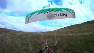 Paragliding Speedflying Hike amp Fly West Lomond Hill Scotland [upl. by Etnomaj200]