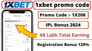 1xbet promo code  1xbet promo code for registration  1xbet promo code 2024 [upl. by Aicekat]