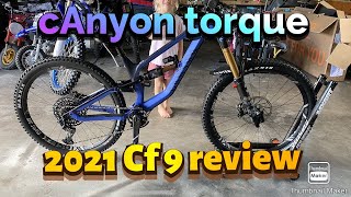 CANYON TORQUE CF 9 2021  Review unboxing first ride impressions [upl. by Pessa]