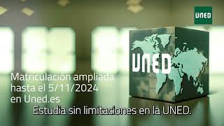 Campaña ampliación de Matrícula La UNED amplía el plazo de Matrícula para sus 30 Grados [upl. by Assiar387]