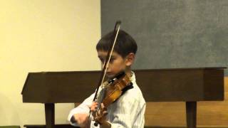 Alecs Suzuki Violin Book 2 Graduation Recital [upl. by Shaffert]