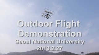 Cyclocopter Outdoor Flight Demonstration 사이클로콥터 실외비행 시연 [upl. by Ayinat506]