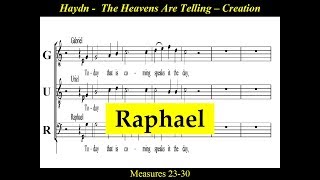 Haydn  The Heavens Are Telling  Raphael [upl. by Wendye]