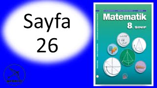 8sınıf MATEMATİK DERS KİTABI ADA YAYINCILIK sayfa 26 [upl. by Argela]