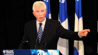 Bloc leader Gilles Duceppe talks about money owed Quebec [upl. by Emmi]