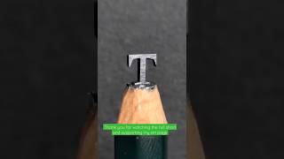 Micro art pencil making t pencil viralvideos ytshorts [upl. by Lesslie926]