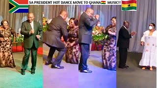 SEE HOT🔥 DANCE MOVEs OF SOUTH Africa🇿🇦 PRESIDENT To GHANAIAN🇬🇭 MUSIC IN GhanaGhana vs South Africa [upl. by Mcripley]