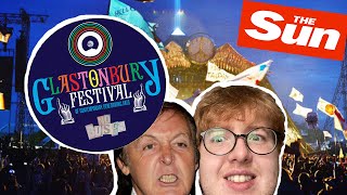 I tricked the internet into thinking this FAKE GLASTONBURY LINEUP was real [upl. by Notxarb962]