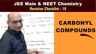 Carbonyl Compounds  Revision Checklist 18 for JEE amp NEET Chemistry [upl. by Aurelie]