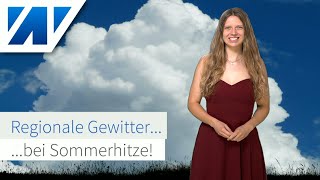 Krasse Temperaturkontraste Hochsommerhitze und lokale Gewitter im Süden Frühherbst an den Küsten [upl. by Eahsat851]