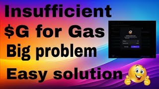 Galaxy Insufficient G for Gas  How to buy Gravity token in Galaxy [upl. by Tolley346]