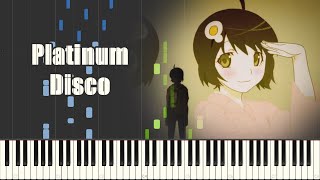 Nisemonogatari Opening 3  Platinum Disco Piano Synthesia [upl. by Ailegnave]