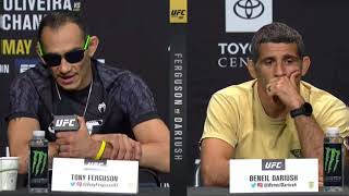 Tony Ferguson vs Beneil Dariush press conference HIGHLIGHTS [upl. by Esidarap]