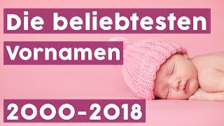 Schöne Vornamen Die beliebtesten Mädchen und Jungennamen seit 2000  NAMEN [upl. by Suolekcin]