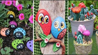 50 Ideas con PIEDRAS PINTADAS  ronycreativa [upl. by Gold]