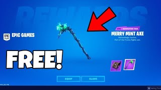 How To Get MINTY PICKAXE For FREE in Fortnite Chapter 3 Season 3 [upl. by Nolrev]