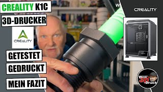 Creality K1C 3D Drucker Im Test PERFEKT für CF CARBON Filament [upl. by Meurer136]