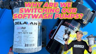 Why are we switching our SOFTWASH Pumps [upl. by Harty64]