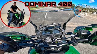 BAJAJ DOMINAR 400  PRIMEIRAS IMPRESSÕES FORAM POSITIVAS  MOTO COM MOTOR BEM VIGOROSO E ESTÁVEL [upl. by Jacquetta]