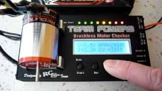 Tekin 105 Brushless Motor on Test [upl. by Jemie]