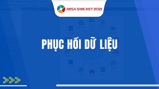 Hướng dẫn Phục hồi dữ liệu  MISA SMENET [upl. by Cohe]