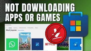 How To Solve Microsoft Store Not Downloading Apps Or Games Issue Tutorial [upl. by Ilenna757]