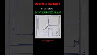 Mini Duplex Plan design viralshorts [upl. by Lekar]