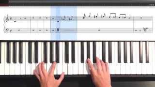 How to play Billy Joels Piano Man on Piano  With Notes [upl. by Nabi]