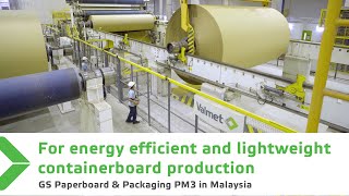 GS Paperboard amp Packaging PM3 in Malaysia – energy efficient lightweight containerboard production [upl. by Weisler275]