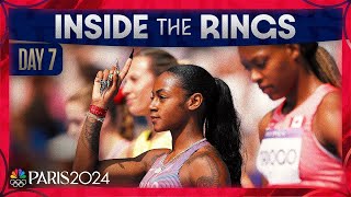 ShaCarri Richardson track and field get kickstarted on wild day in Paris  Inside the Rings Day 7 [upl. by Jorge586]