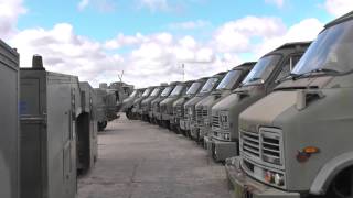 Land Rover Defender 110s and RB44 Cargo 4x4 Trucks For sale by online auction [upl. by Ayikan]