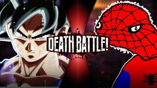 GOKU VS SPOODERMAN  DEATH BATTLE [upl. by Nollat]