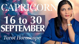 CAPRICORN Tarot reading from 16 to 30 September 2024 [upl. by Kenyon92]