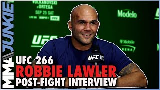 Robbie Lawler says Nick Diaz didnt quit Hes a warrior  UFC 266 [upl. by Shaylynn]