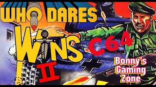 Who Dares Wins II C64  Alligata Software  1985 Batocera 40 50Hz [upl. by Lucine978]