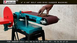 6x48 Belt Disc Sander  Ramato Machines [upl. by Trofmoc]