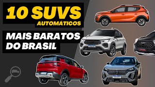 10 SUVs automáticos mais baratos do Brasil em 2024 Confira as melhores opções [upl. by Nailil103]