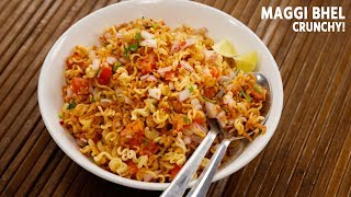 Maggi Bhel Recipe  Instant 5 Minute Snack Noodles CookingShooking [upl. by Latin]