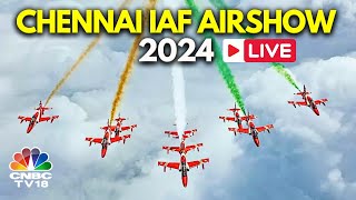 Chennai Airshow LIVE Massive IAF Air Show Dazzles Chennais Marina Beach  Tambaram Air Force N18L [upl. by Aire]