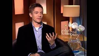 in good company  topher grace interview [upl. by Hgielsel352]