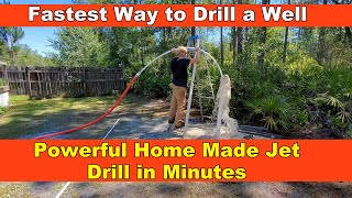 How to Drill a Well  Most Powerful Homemade Jet  Complete Guide [upl. by Irrem822]