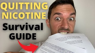 Nicotine Withdrawal Survival Guide A timeline for nicotine withdrawal Tips Tricks And Mindsets [upl. by Blackington635]