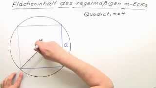 Berechnung der Flächenformel für ein regelmäßiges n  Eck  Mathematik  Geometrie [upl. by Eseuqram]