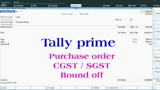 purchase order in tally prime  tally prime  tally prime purchase order  purchase order entry [upl. by Kihtrak]