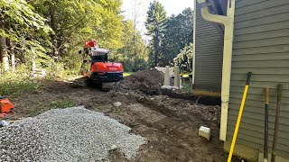 Installing Deck Piers With Kubota 080 [upl. by Reltuc843]