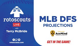 MLB DFS Strategy  DraftKings amp FanDuel Monday Main Slate 92 rotoscouts MLB Lineup Card LIVE [upl. by Nalro]