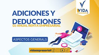 2023 Adiciones y Deducciones en la DJ RENTA ANUAL EMPRESARIAL 2022 [upl. by Merrilee]