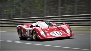 Ferrari 312 P on Le Mans Classic 2022  Amazing V12 Sound  HD [upl. by Hayman]