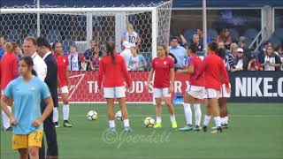 When its more talking then warm up Alex Morgan Ali Krieger and co [upl. by Raquel]